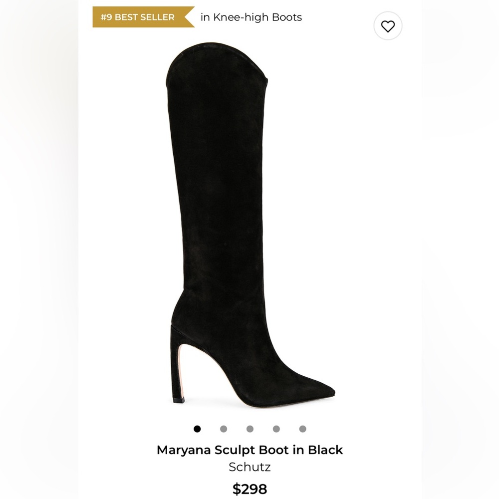 Schutz Maryana Sculpt Boot in Black